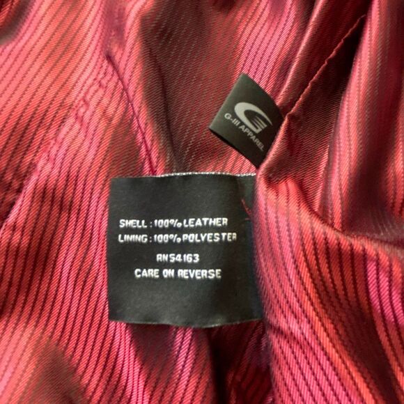 NWT Black Rivet Wilsons Leather suede jacket soft Rust Red/Brown Sz L - Picture 7 of 9